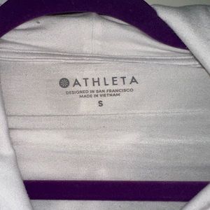 Athleta Lightweight White Pullover with hood